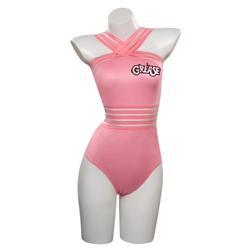 Grease: Rydell High Cheerleader pink lady swimsuit Cosplay swimming clothing New - Picture 2 of 10