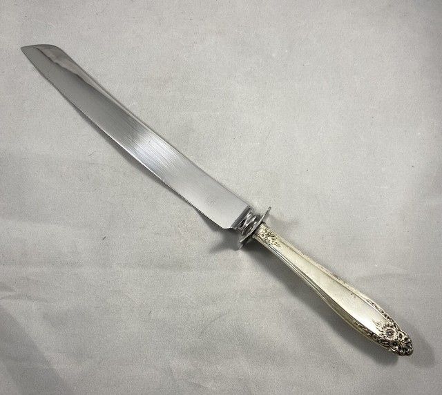 Vintage Sheffield England Silver Plate Bread Knife Stainless Steel Serrated eBay