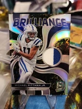 2022 Spectra Michael Pittman Jr Brilliance Neon Splatter Prizm Jersey Patch /8