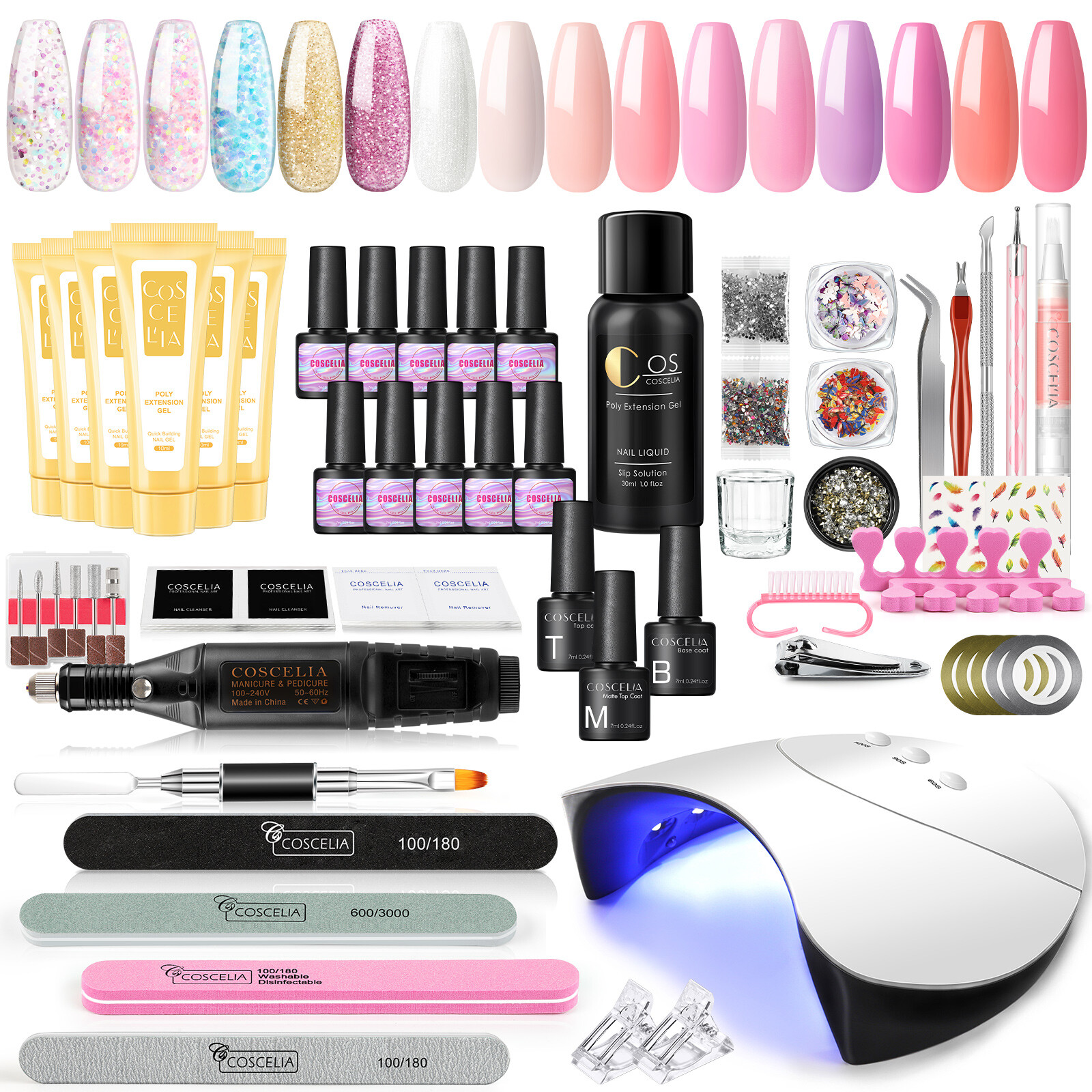 Nagelspiel Komplett-Set 220 Teilig - Kreativset Für Kinder Mit Holzplättchen