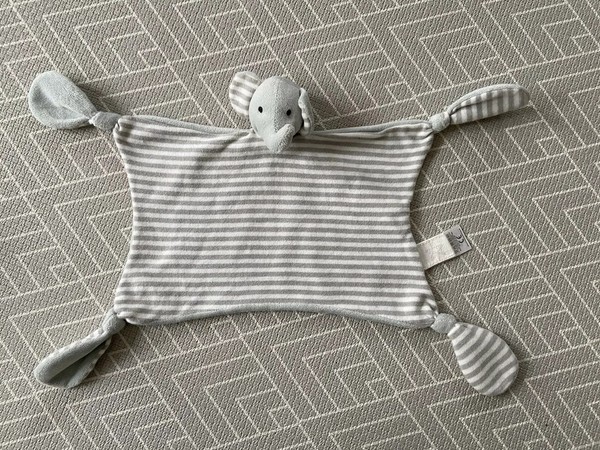 Jojo Maman Bebe Grey Stripey Elephant Comforter Thakshanaya Lk