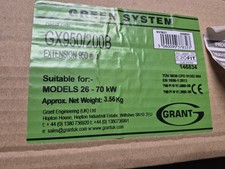 Grant Green System extension flue 950mm 26-70kW Oil Boiler in  Black Gx950/200b
