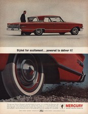 1963 Mercury Monterey Styled Excitement Vintage Print Ad 1963 Mercury Monterey Styled Excitement Vintage Print Ad