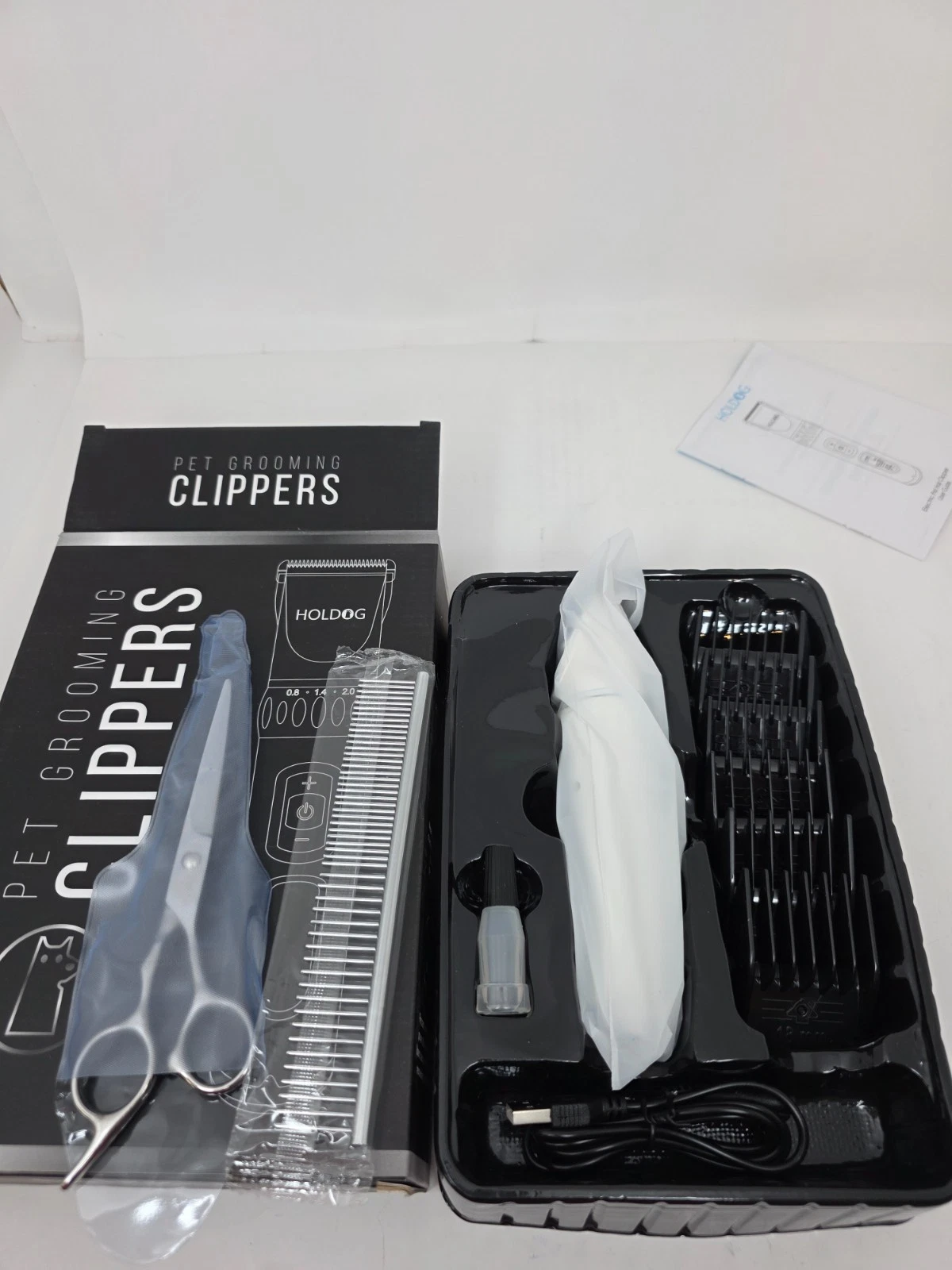 NEW HOLDOG Pet Grooming Clipper Set with Accessories