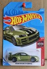 Hot Wheels 2014 - NISSAN SKYLINE GTR R34 [GREEN] NEAR MINT CARD GOOD SOFT CORNER