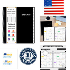 2027-2028 Monthly Planner, 2 Year Calendar Planner, Jan 2027 - Dec 2028, 8.5 x