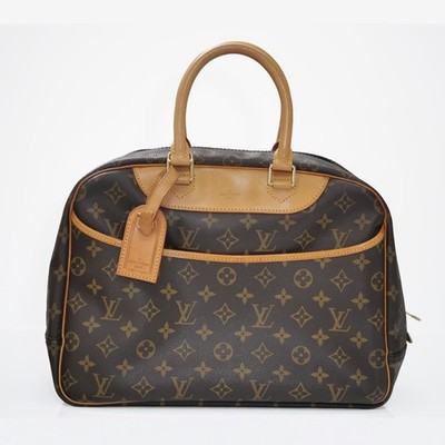 Louis Vuitton Deauville Handbag M47270 Monogram Pattern PVC W34cm H26cm D13cm