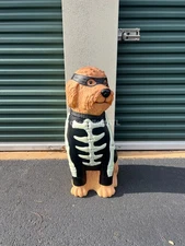 *NEW* 2.5 Ft Glow in the Dark Golden Doodle Halloween Porch Greeter