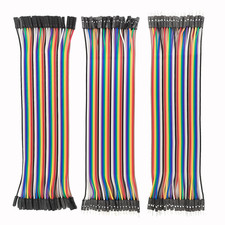 120Pcs 20Cm Dupont 40Pin Wire Jumper Kit - Multicolored, Breadboard to Board, Ma