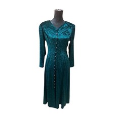 Vintage Crushed Velvet Whimsygoth Dress