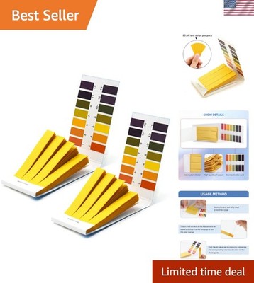 Professional-Quality pH  Strips - 1-14 Range for Water, Soil, Home Use