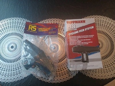 NEW Tippmann Paintball 98 Custom Cyclone Feed System And R5 Ricochet Hopper 