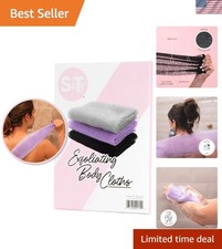 Back Scrubber for Shower, Exfoliating Body Scrubber or Bath Exfoliating Towel...