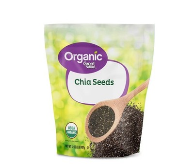 Great Value Organic Chia Seeds 32 oz(907)g USDA Organic, Gluten-Free   32 oz