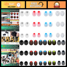 54Pcs Silicone Earbud Replacement Tips - 3 Sizes S/M/L, 9 Colors, Rubber Covers