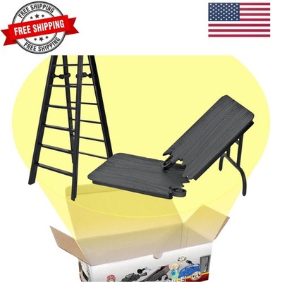 Black Table & Ladder Set for Wrestling Action Figures
