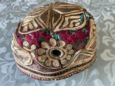 Antique Stitched and Woven Children's Hat Flapper Style Circa 1920s