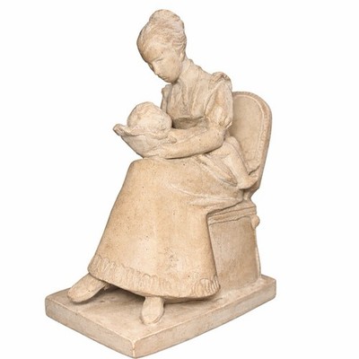 VTG Austin Sculpture  First Joy  by David Fisher 1983 Mother & Child Figurine