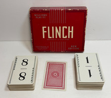 Vintage 1938 Parker Bros. Flinch Card Game   Missing One Card