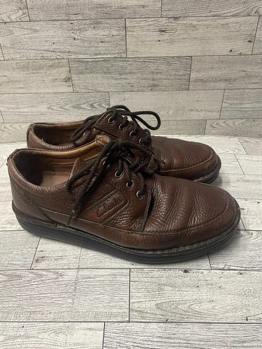 Scarpe uomo Clarks taglia 7 mocassino Oxford pelle marrone