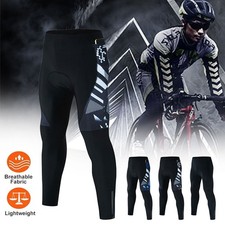 Herren Fahrradhose mit Taschen Gel Radhose Lang MTB Bike Radlerhose Atmungsaktiv