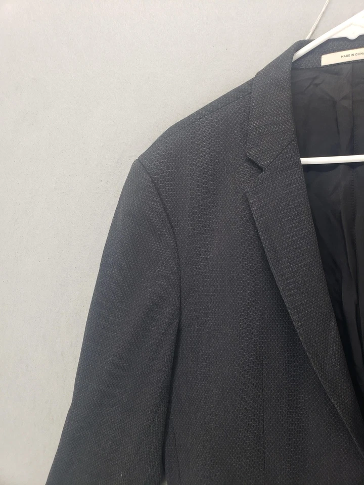 Blazer Club Monaco Hombres 38 Gris Ajuste Wright Tela Italiana Mezcla Lana Chaqueta Deportiva Foto 2 de 4