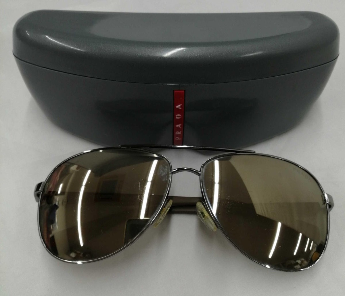 匿名子【PRADA】SUNGLASSES 2555P サングラス Graphite Lenses Sunglasses with triangle logo | PRADA