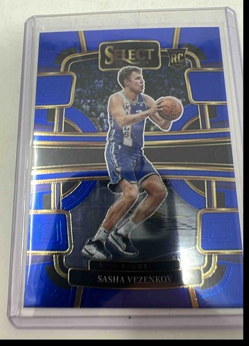 2023 Panini Select Sasha Vezenkov Blue (Retail ) #74 RC Concourse Kings