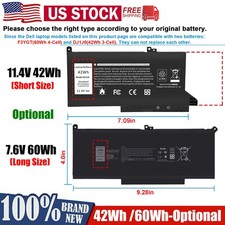   F3YGT Laptop Battery for DELL Latitude 7480 7490 7280 7290 7380 7390 /DJ1J0 NEW