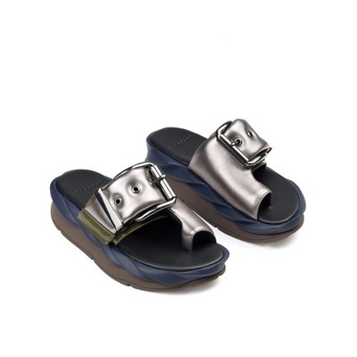 4CCCCEES Mellow Glow Gun Metal Platform Sandal Womens Sizes 36-41 NEW