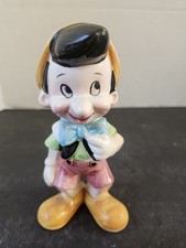 Vintage figurka Pinokio 5" ceramiczna ręcznie stemplowana kolor Walt Disney Productions