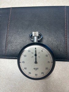 Heuer stopwatch vintage munual winding swiss made