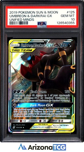 Umbreon & Darkrai-GX graded PSA 10 for sale on eBay
