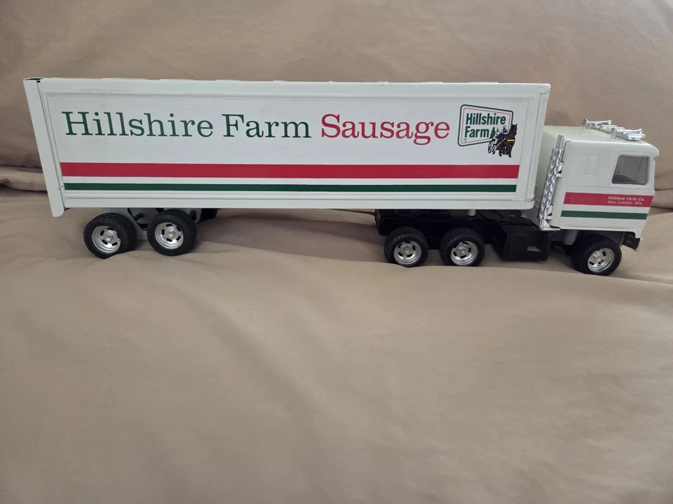 Camión y remolque ERTL vintage de acero prensado Hillshire Farm para salchichas Foto 2 de 4