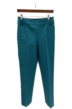 Isaac Mizrahi Live Women's 24/7 Stretch Straight Leg Ankle Pant Teal