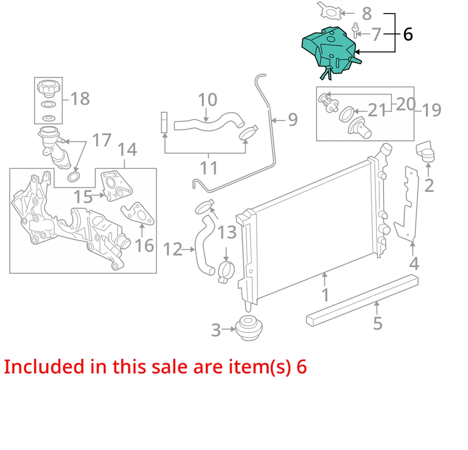2005 Chevrolet Uplander garrafa de transbordamento de líquido de arrefecimento fabricante de equipamento original 97K milhas - LKQ391425585 - Imagem 4 de 4