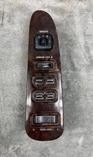 1998-2002 Lincoln Town Car Driver Side Master Window Power Switch Wood Grain OEM