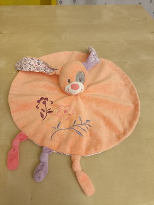 Schmusetuch Nattou Hase Koralle  Kuscheltuch Comforter Schnuffeltuch Rabbit 