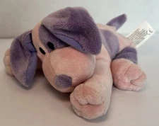 Commonwealth Puppy Dog Plush Pink And Purple 5” Small