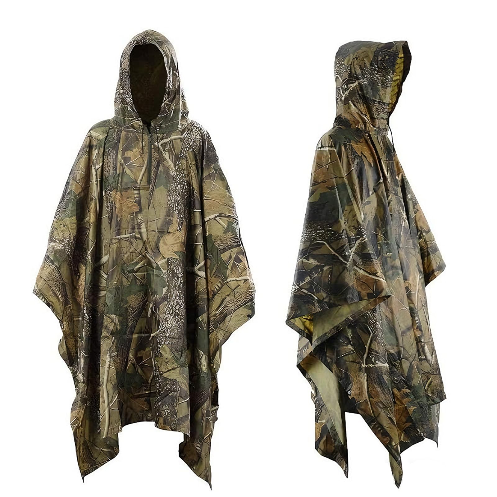 Infreecs Waterproof Rain Cape Raincoat, Poncho for W100cm/L140cm, Camo