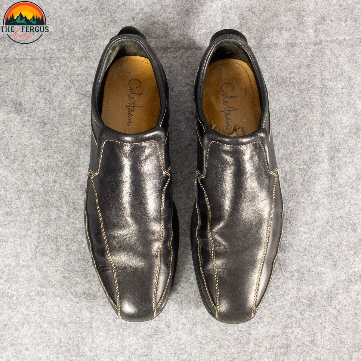 Cole Haan NikeAir Everett Casual Loafer Black Leather Slip-On C11206 Men Sz 12 M Cole Haan NikeAir Everett Casual Loafer Black Leather Slip  main image 3
