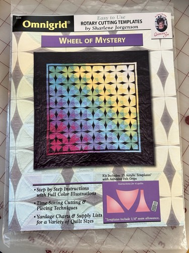 Rotary Cutting Templates Easy To Use Quilting Wheel Of Mystery 2254 By Omnigrid