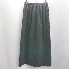A.T ATSURO TAYAMA Women's Black Long Straight Skirt Size 38 E