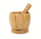 Premium Bamboo Mortar and Pestle Set – Wooden Herb & Spice Grinder for Garlic — photo 6