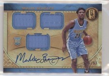2016 Panini Gold Standard Rookie Jersey Triple /99 Malik Beasley #285 Auto 6fs