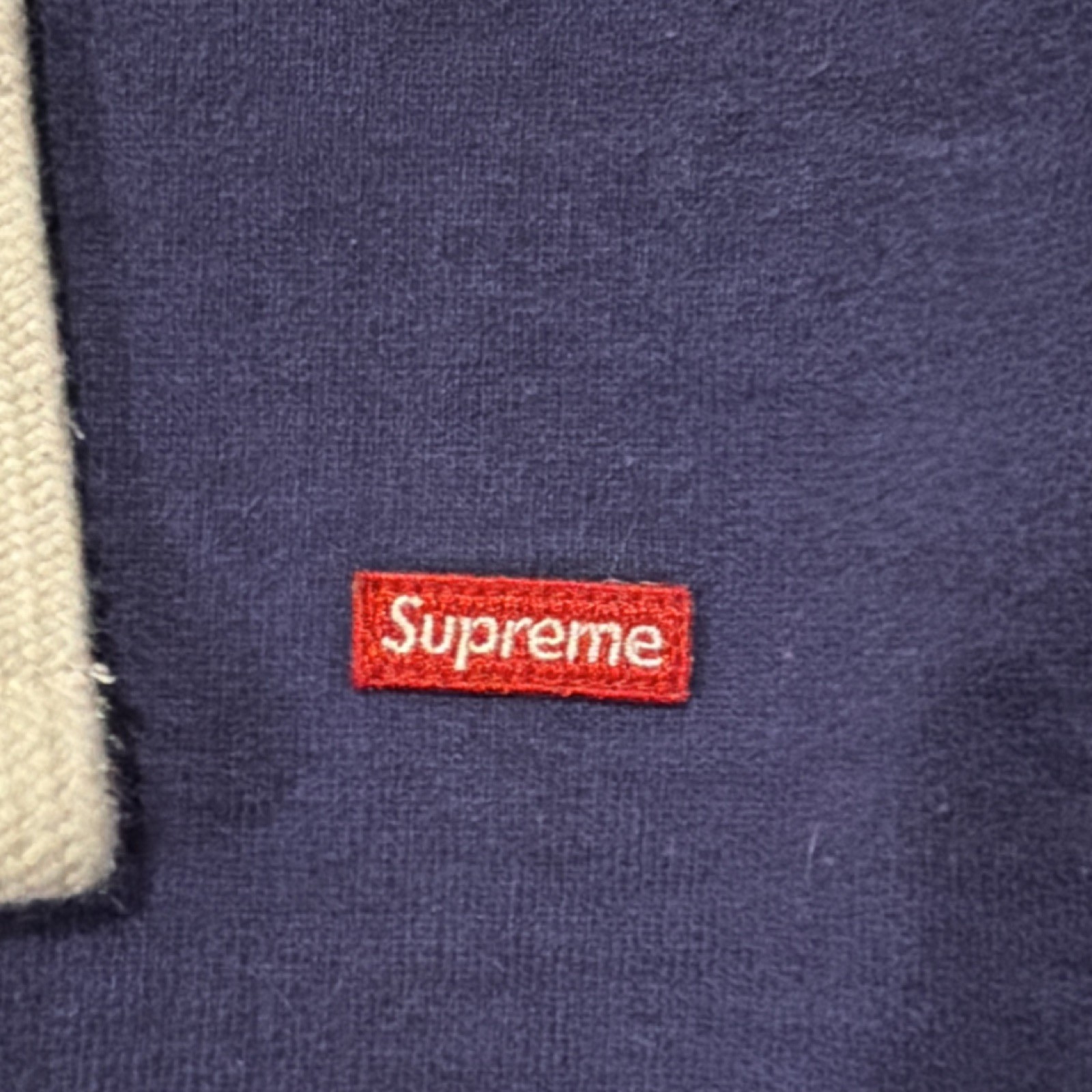 Supreme Blue Fleece Full Zip Hoodie Men's Hooded Long Sleeve with Pockets thumbnail 5