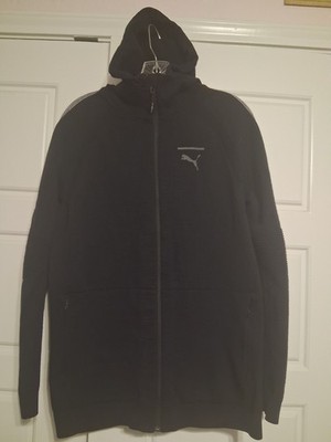 Mens Black PUMA Evostripe Full-zip Hoodie. Size Large. Excellent Condition