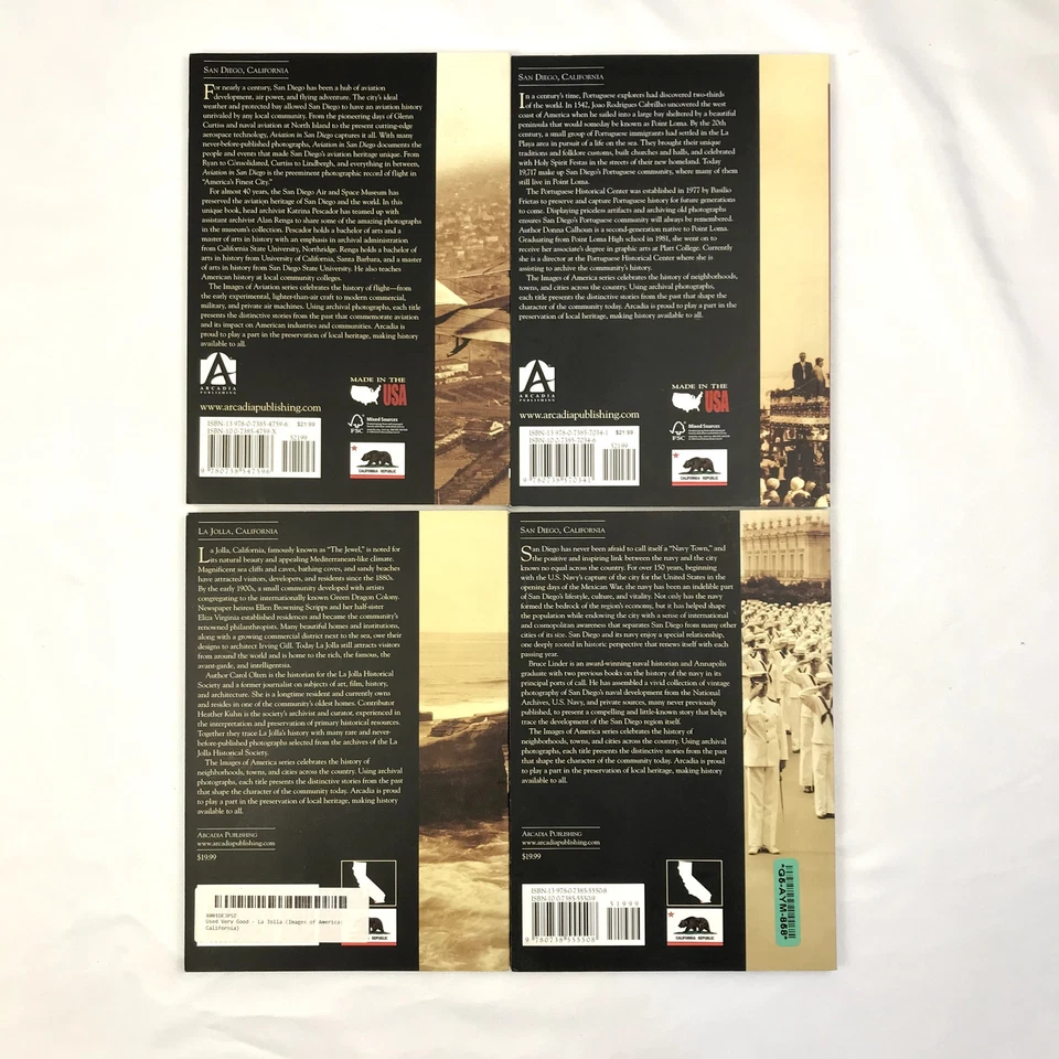 Images of America San Diego Lot of 8 Paperback Books Local History & Images Foto 3 de 4