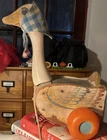 Vintage 1964 Fisher Price Mother Goose Wood Pull Toy