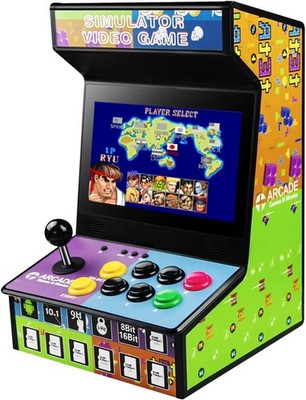 10'' Retro Tabletop Arcade Machine, Features TV Output, An Ideal Gift for Kids